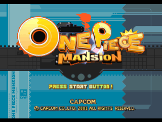 One Piece Mansion title screen for Playstation